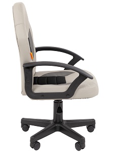Детское компьютерное кресло CHAIRMAN KIDS 111, экокожа, серый